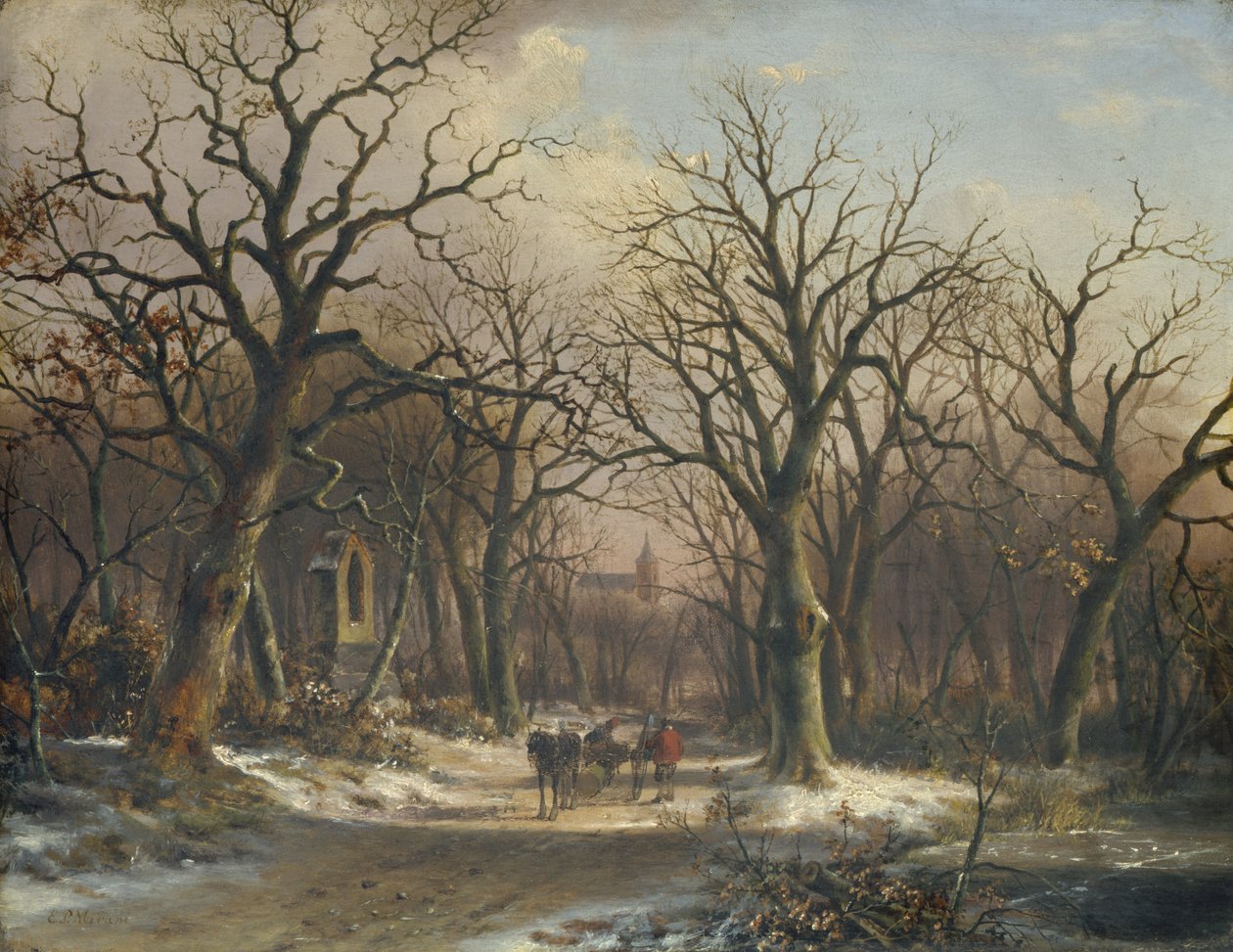 Kış Manzarası by Everadus Benedictus Mirani