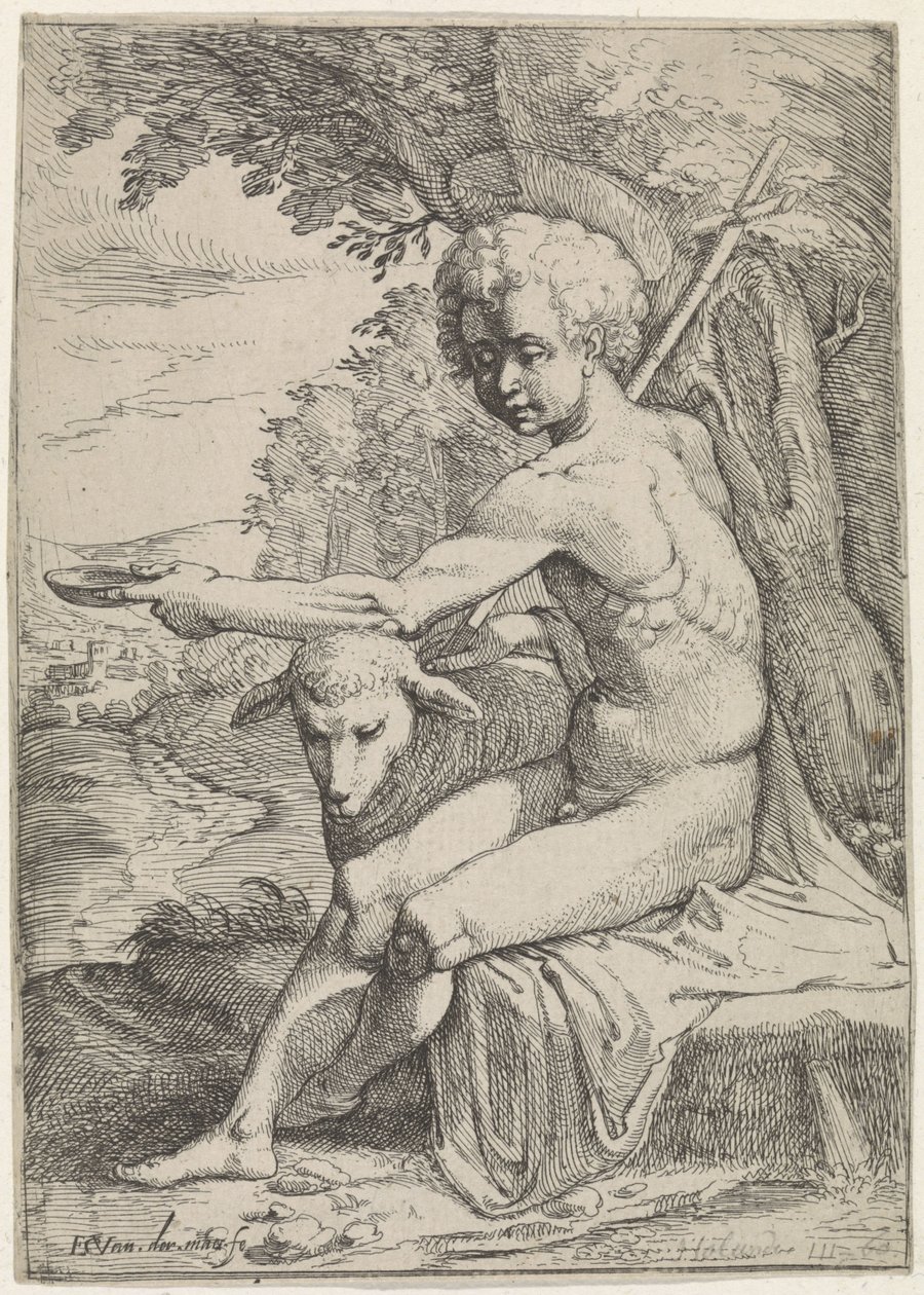 Çölde Vaftizci Yahya by Everard Crynsz. van der Maes