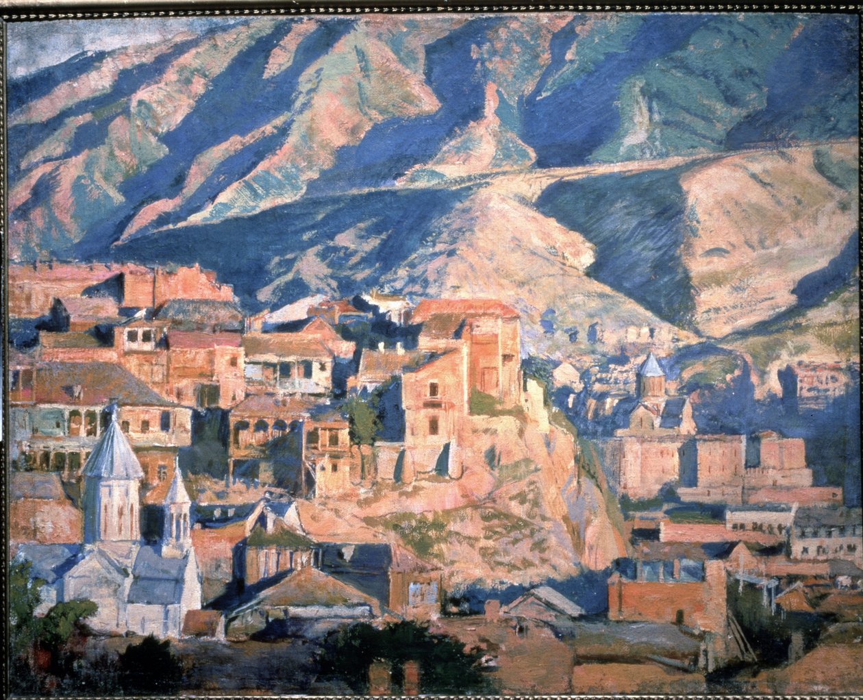 Tiflis (Gürcistan Cumhuriyeti) (Tiflis) - Kayalık dağların manzarasında Kafkasya