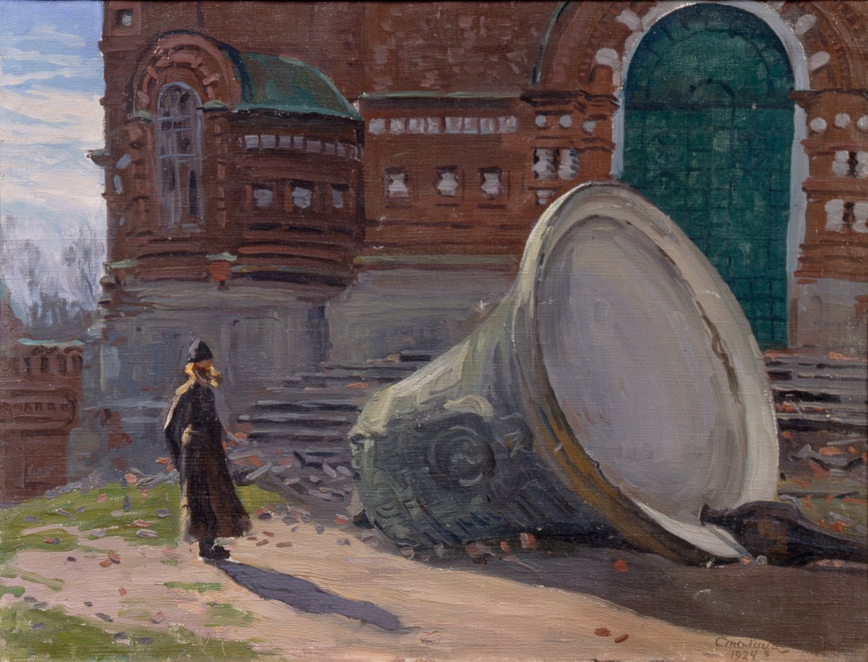 Kilise çanlarının yıkımı, 1924 by Evgeni Ivanovich Stolitsa
