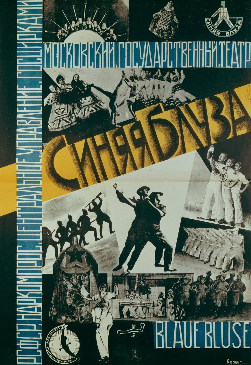 Tiyatro Mavi Bluz Posteri, 1926 by Evgenia Korbut