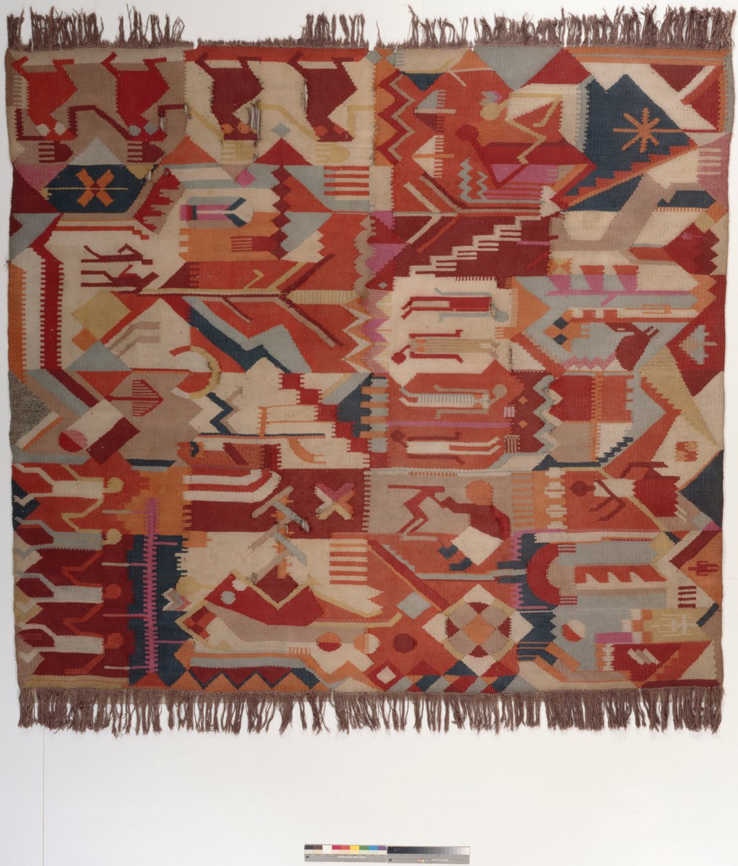Desenli Halı, 1923-24 (tekstil) by Ewald Duelberg