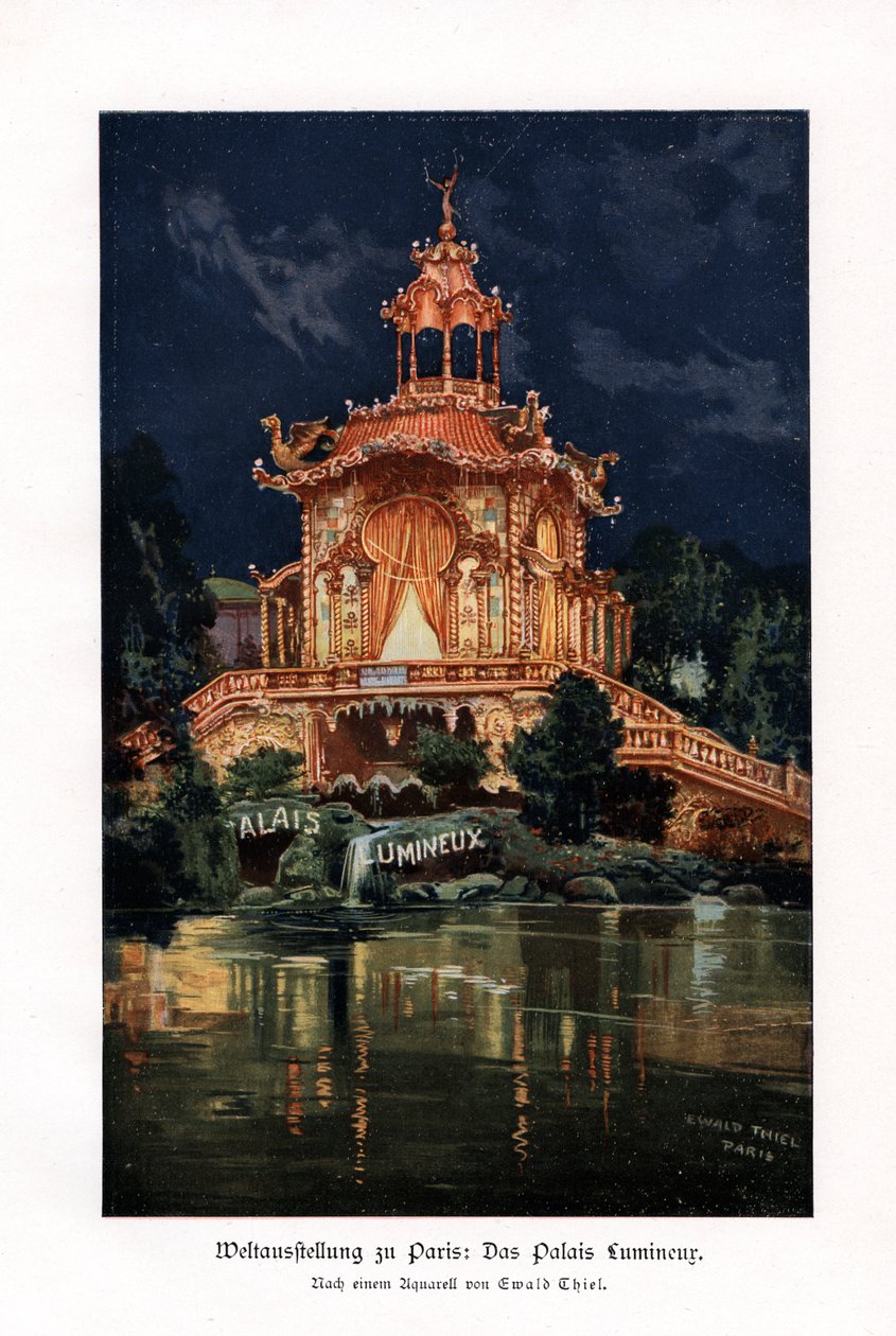 Palais Lumineux Aydınlık Saray, Paris Evrensel Sergisi, 1900. by Ewald Thiel