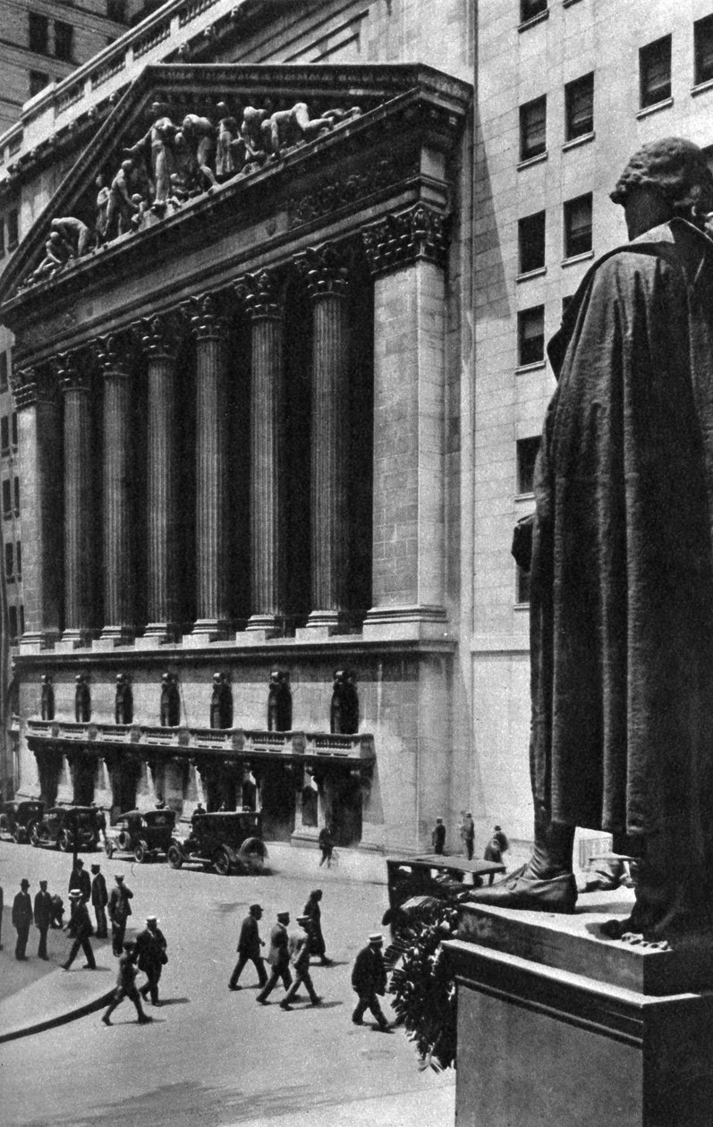 New York Menkul Kıymetler Borsası, New York City, ABD, 1930