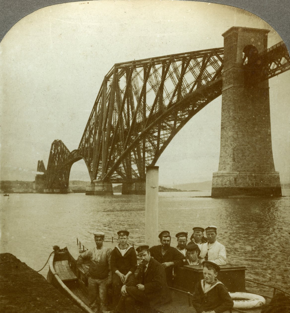 Forth Köprüsü, İskoçya. by Excelsior Stereoscopic Tours