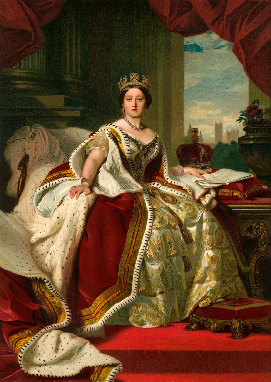 Majesteleri Devlet Cübbesi içindeki Kraliçe, 1859, c1897 by Eyre and Spottiswoode