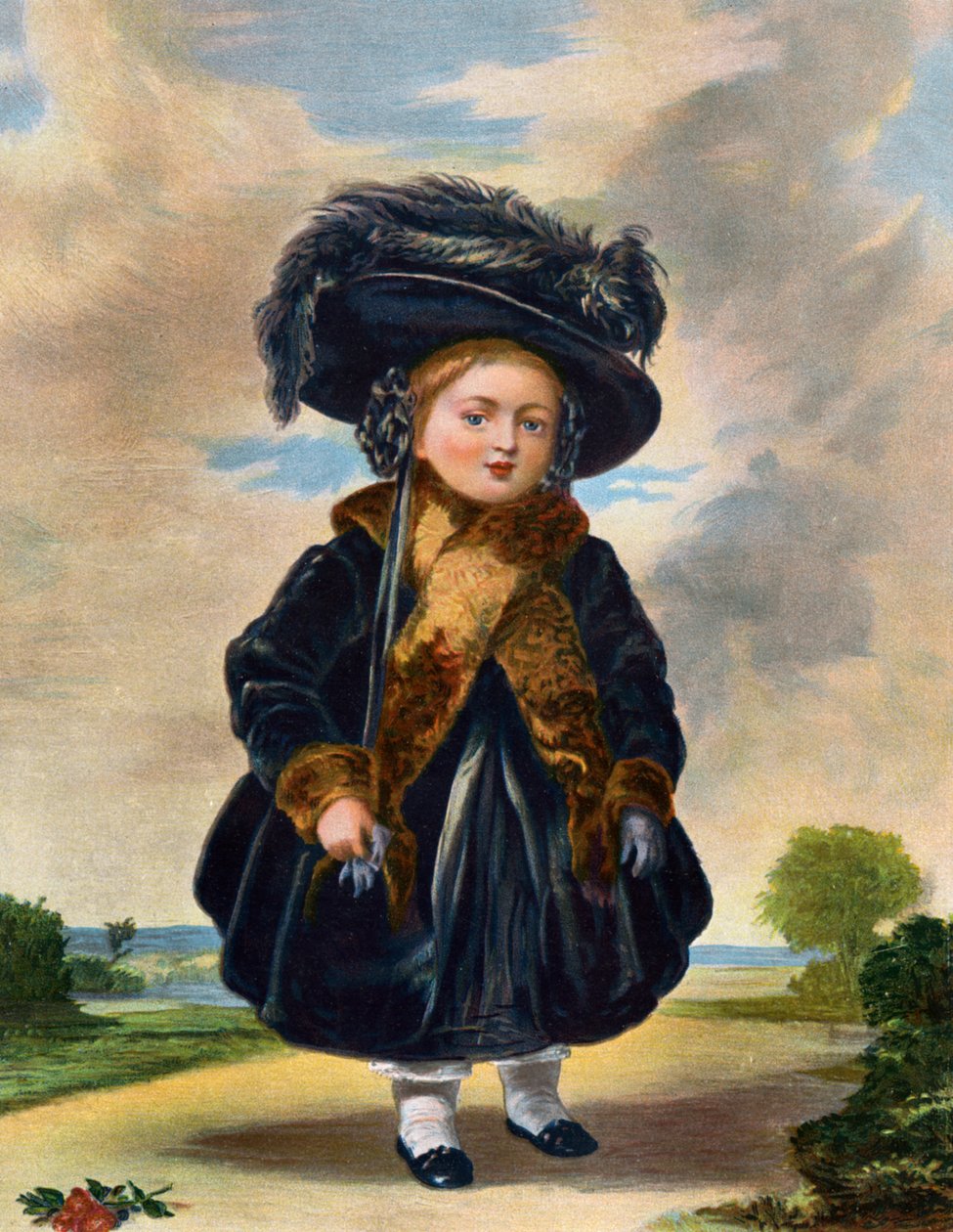 Kraliçe Victoria 1819-1901, dört yaşında, 19. yüzyıl. by Eyre and Spottiswoode
