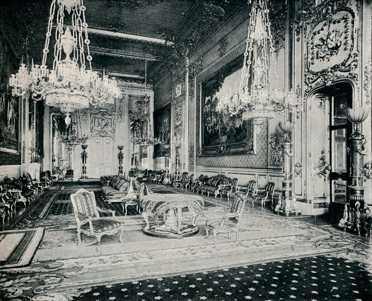 Büyük Resepsiyon Odası, Windsor Kalesi, c1899, 1901 by Eyre and Spottiswoode