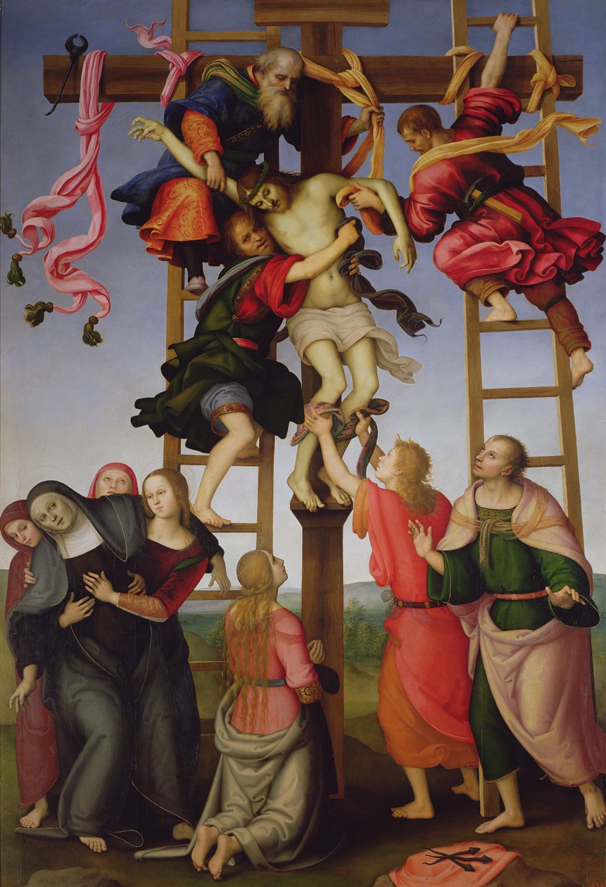 Biriktirme, 1503-7 (panelde tempera) by F. and P.Perugino Lippi