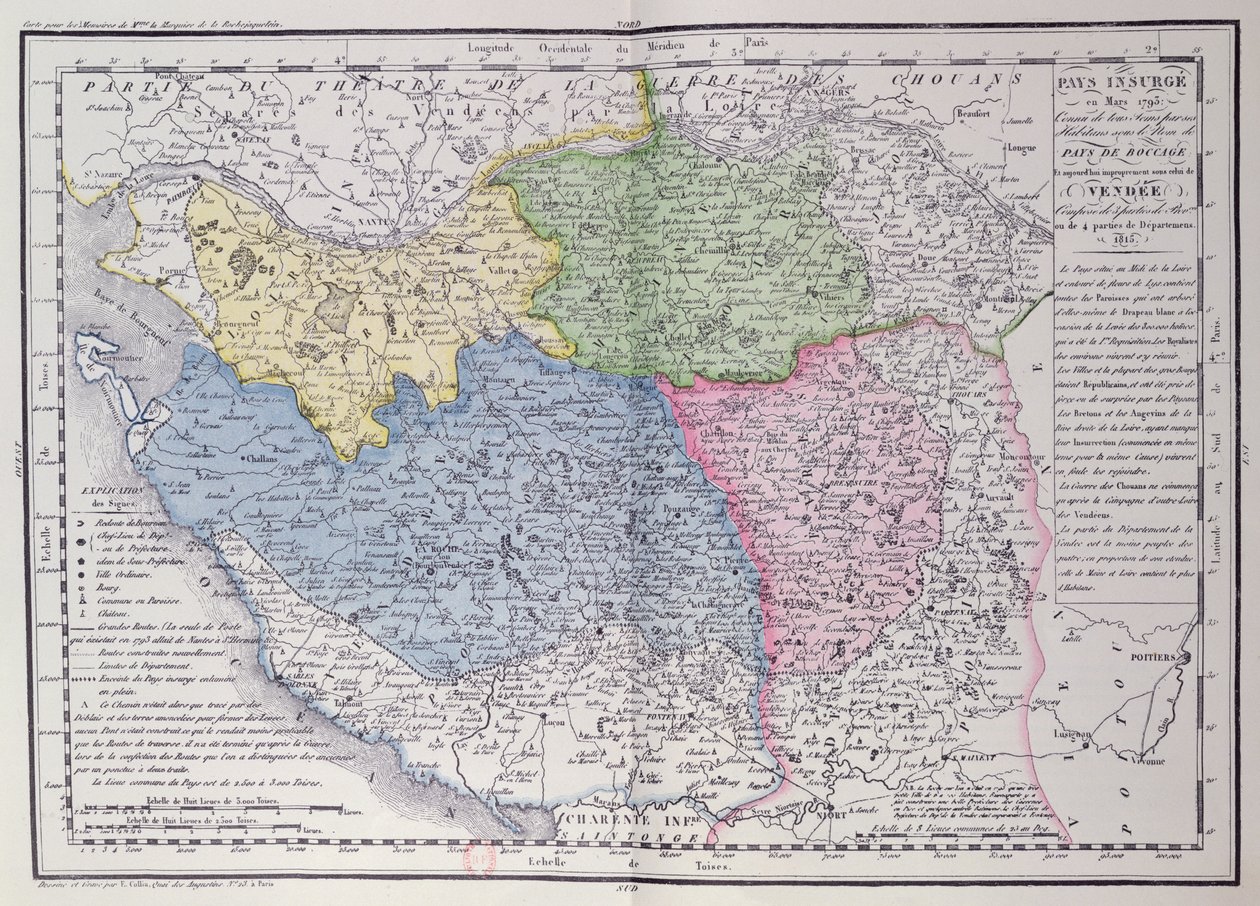 Vendee Haritası by F. Colliu