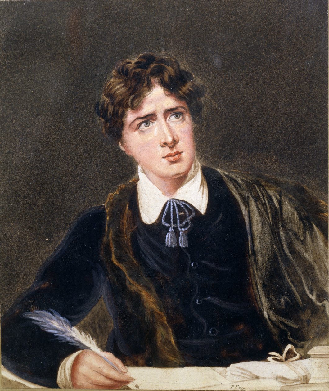 Yazan Bir Adamın Portresi, muhtemelen Oscar Wilde (1854-1900), c.1880 by F. Fry