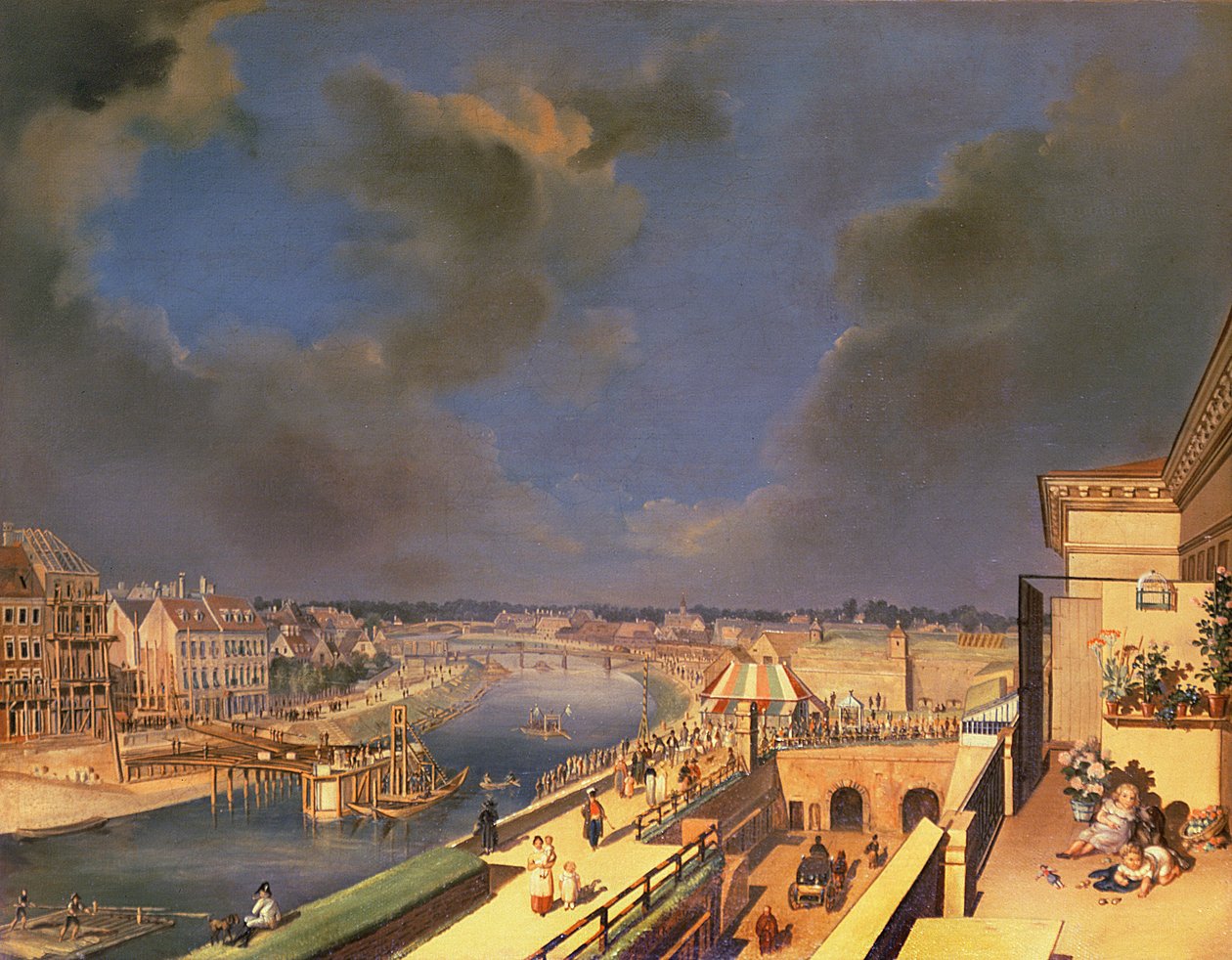 Viyana manzarası, 1819 by F. de Maleck