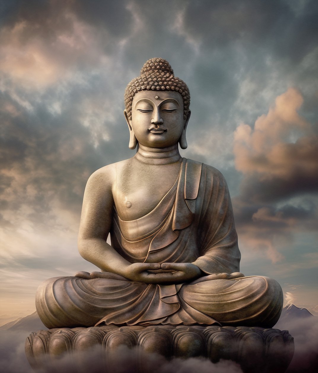 Buda çerçeveli tuval duvar sanatı dekoru, oturma odası ve yatak odası için duvar sanatı by F. Abderrahim