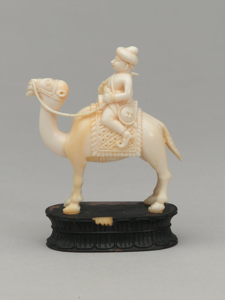 Kara şövalye, satranç taşı, Hindistan, 1820 dolaylarında by F. Ernest Jackson