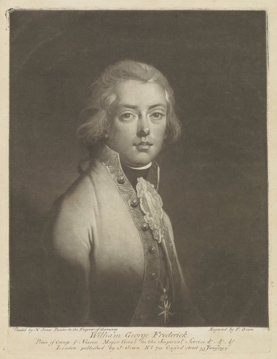 Orange-Nassau Prensi Frederik'in portresi by F. Green