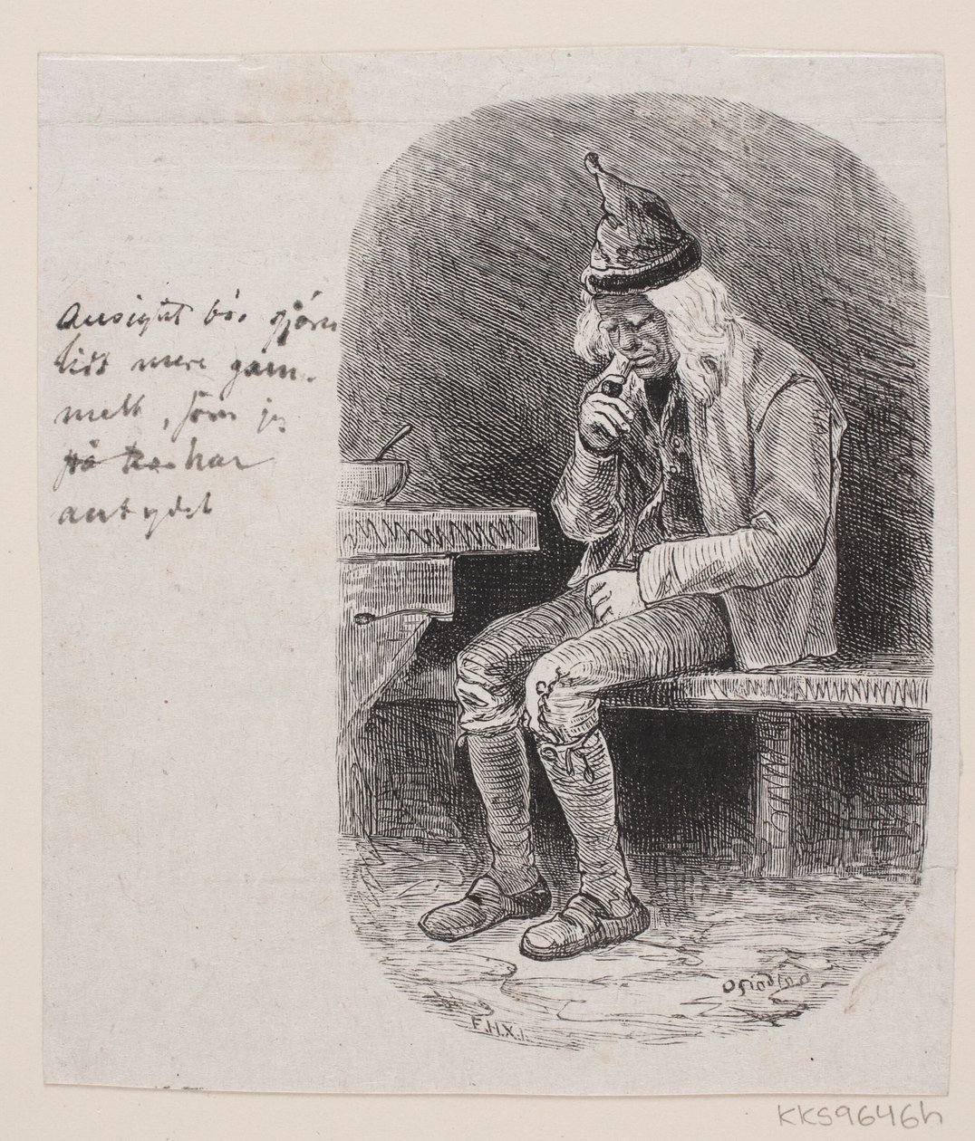 "Evdeki yedinci baba" için illüstrasyon by F. Hendriksen