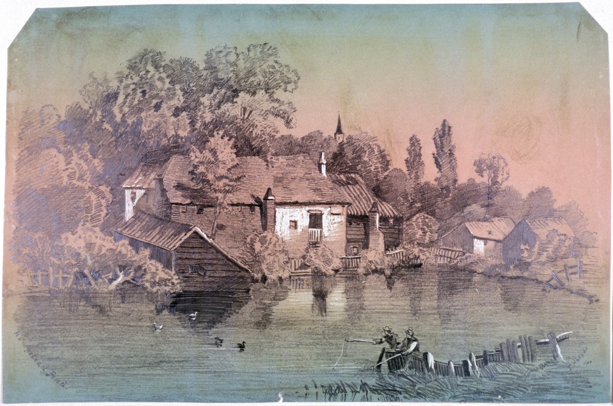 Hampstead Heath, Hampstead, Londra, c1850 by F Hodges