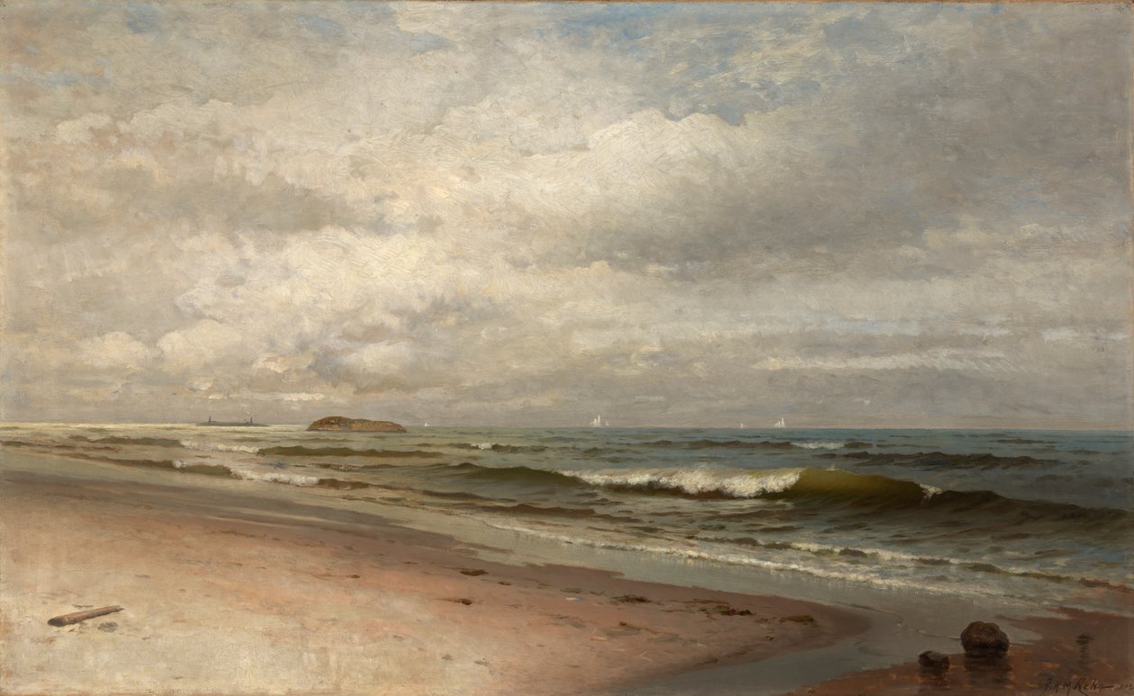 Bas Rocks Plajı, Gloucester, Massachusetts, 1881. by F. K. M. Rehn