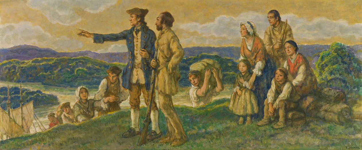 Duvar resmi için Albay John Donaldson tasarımının gelişi. by F. Luis Mora