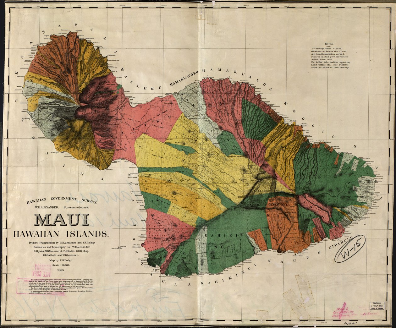 LC Hawaii; 12 Kongre Kütüphanesi Web sitesinde raster görüntü olarak da mevcuttur by F. S.; Alexander Dodge