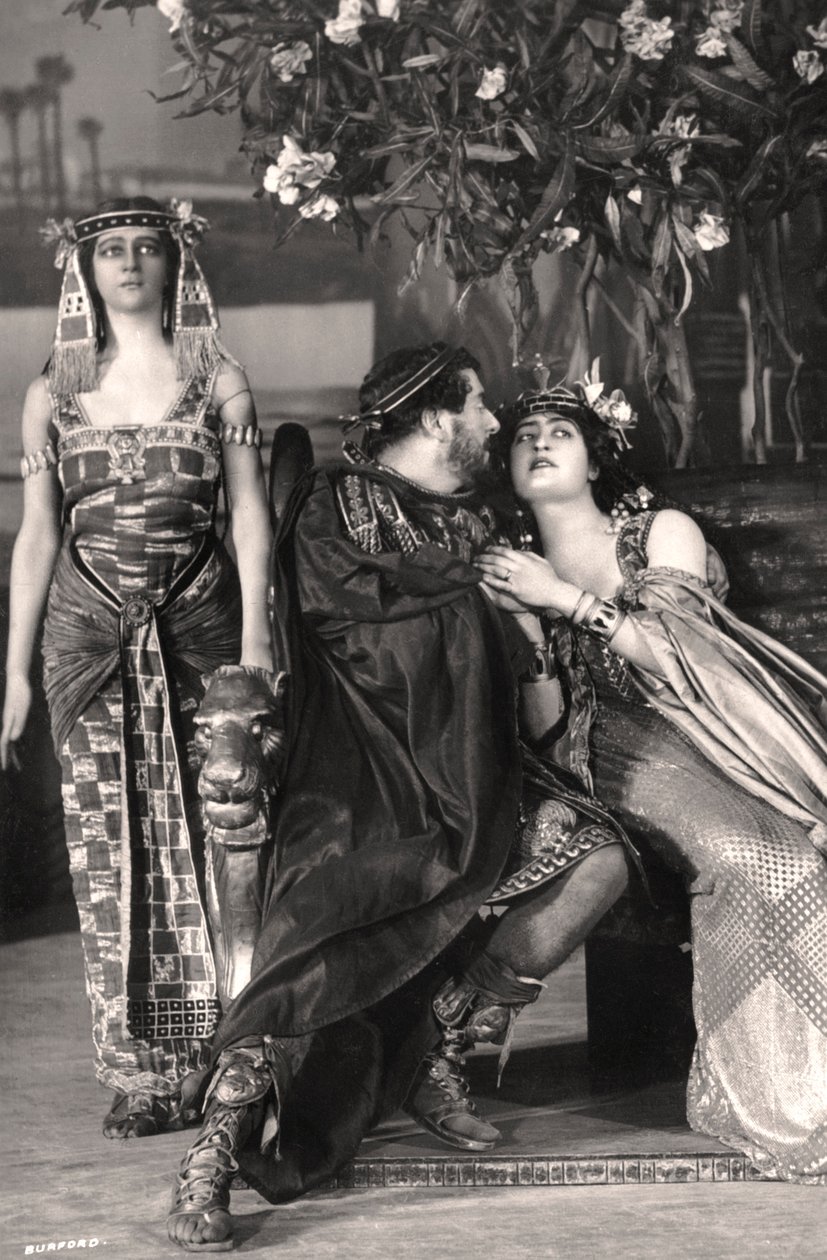 Herbert Beerbohm Tree, Constance Collier ve Alice Crawford, İngiliz oyuncular, 1907. by F. W. Burford
