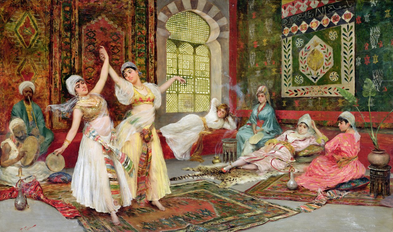 Dans Eden Kızlar (tuval üzerine yağlı boya) by Fabio Fabbi