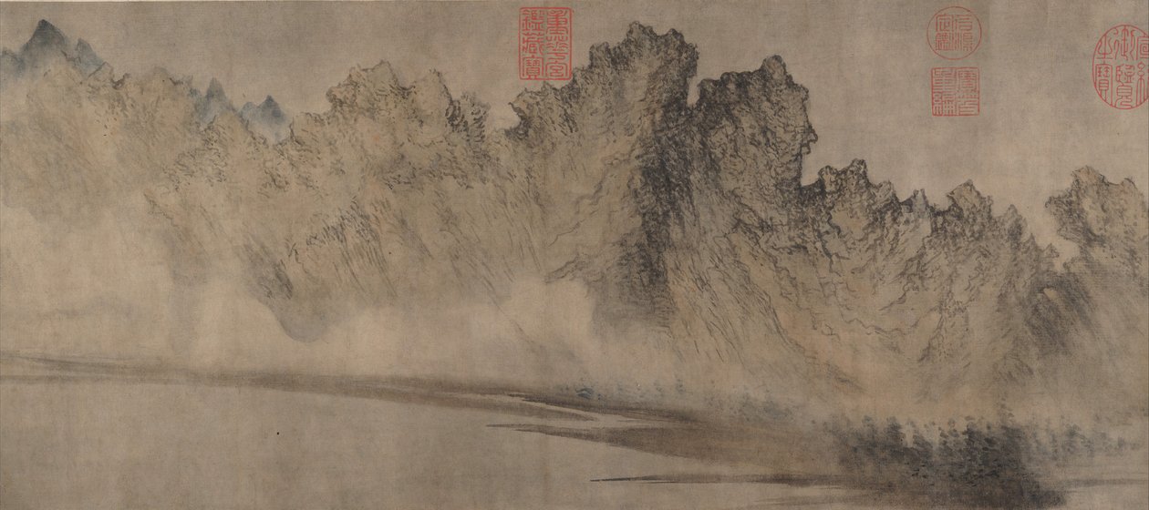 Bulutlu Dağlar, ca. 1360-70. by Fang Congyi