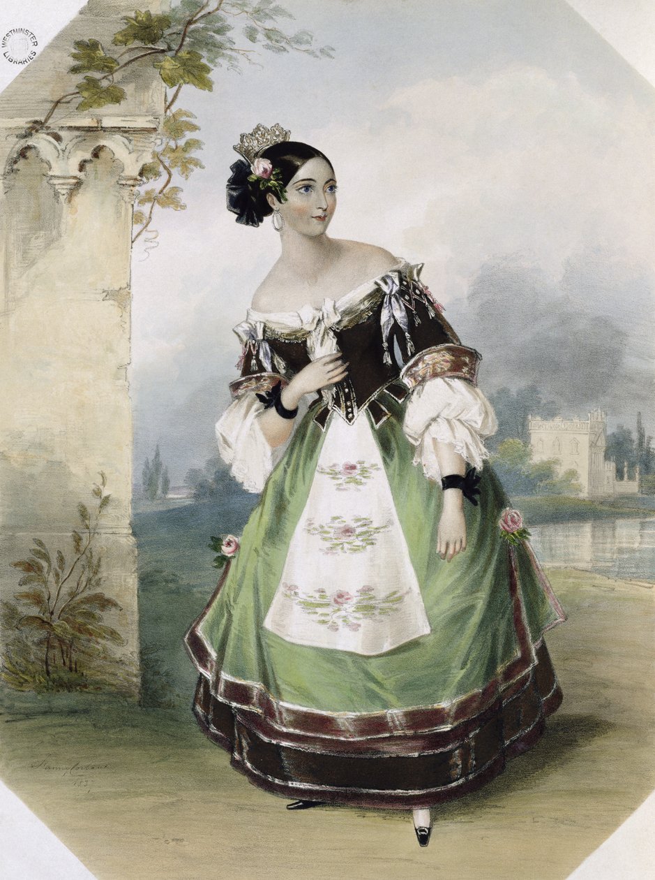 Emma Albertazzi, Charles Joseph Hullmandel (1789-1850) 1837 tarafından basılan 
