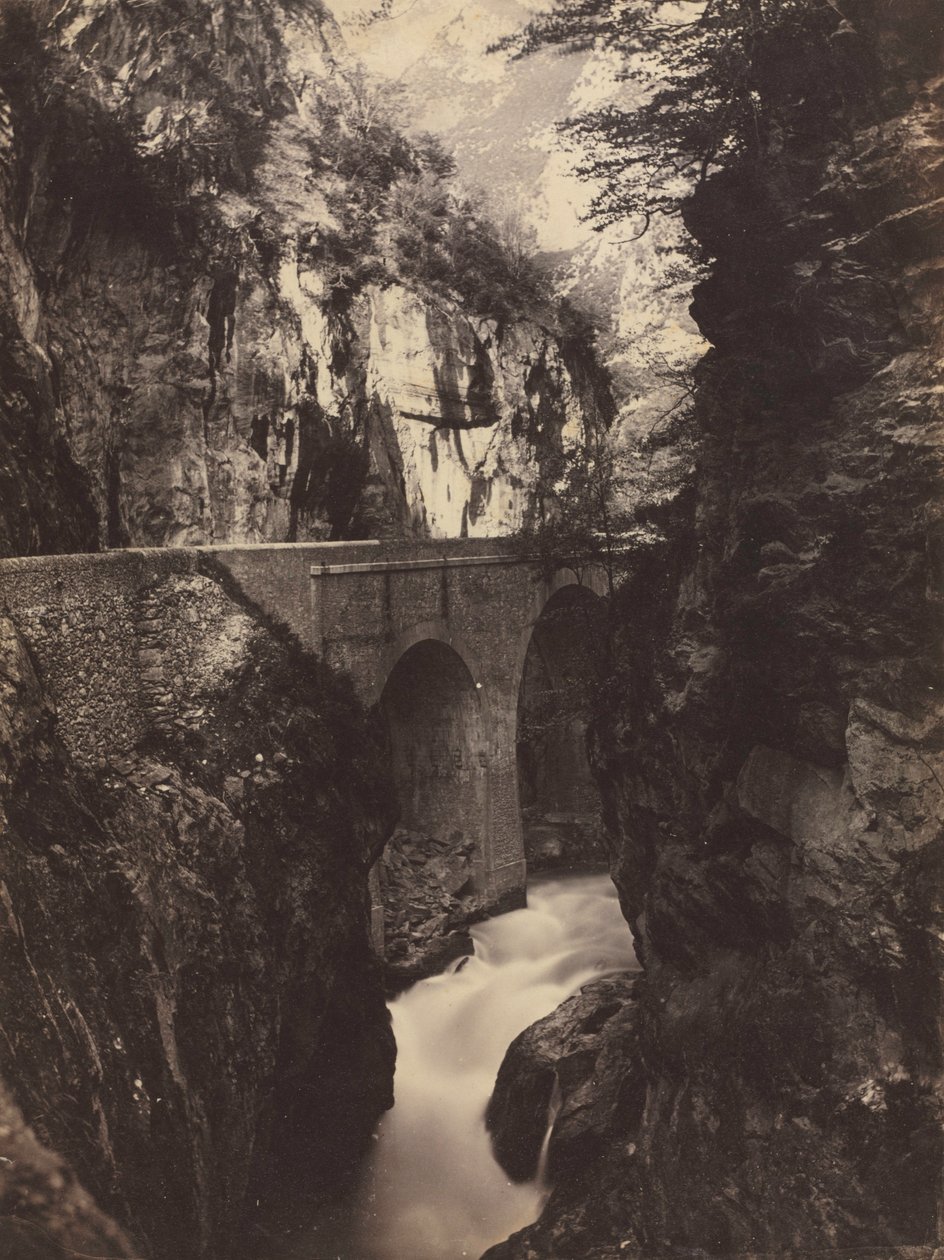Eaux-Chaudes Yolu, Pireneler recto, c. 1855. by Farnham Maxwell Lyte