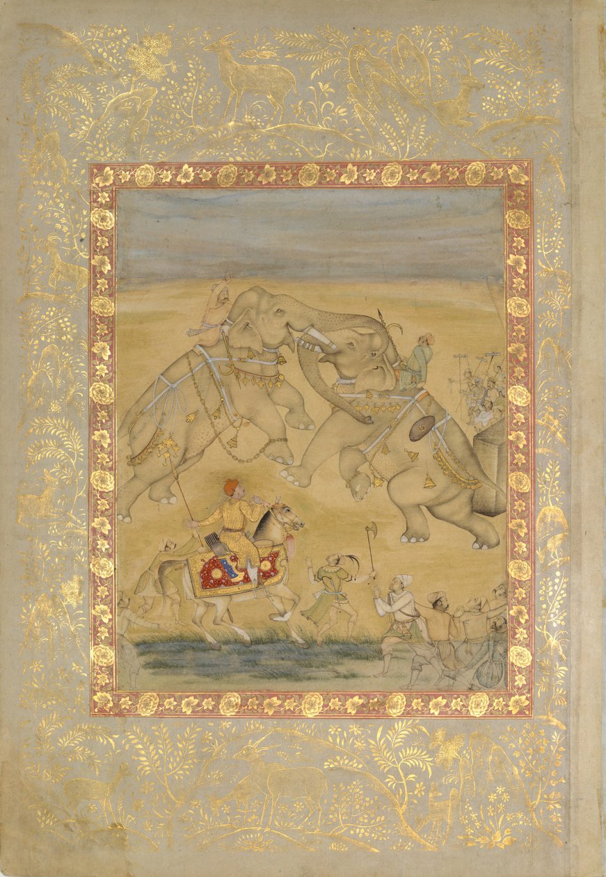 Cihangir Fil Kavgasını İzliyor, yakl. 1605. by Farrukh Chela