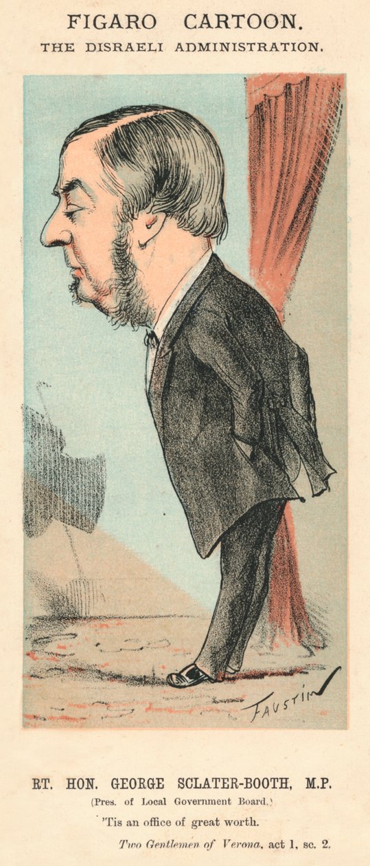 Rt. Tatlım. George Sclater-Booth, M.P.., c1870 by Faustin