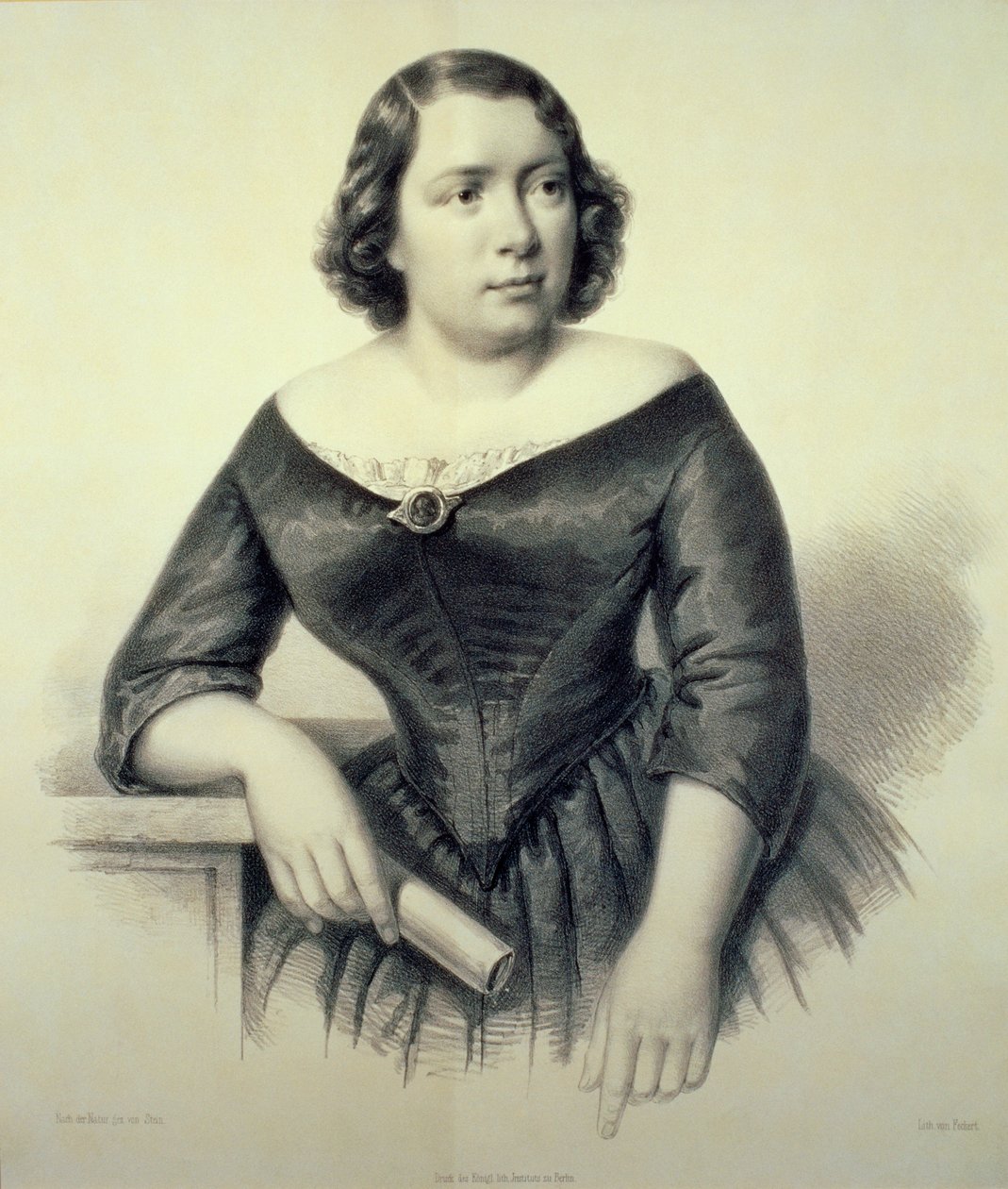Maria Alboni - İtalyan kontralto portresi, 6 Mart 1823 - 23 Haziran 1894 by Feckert Feckert
