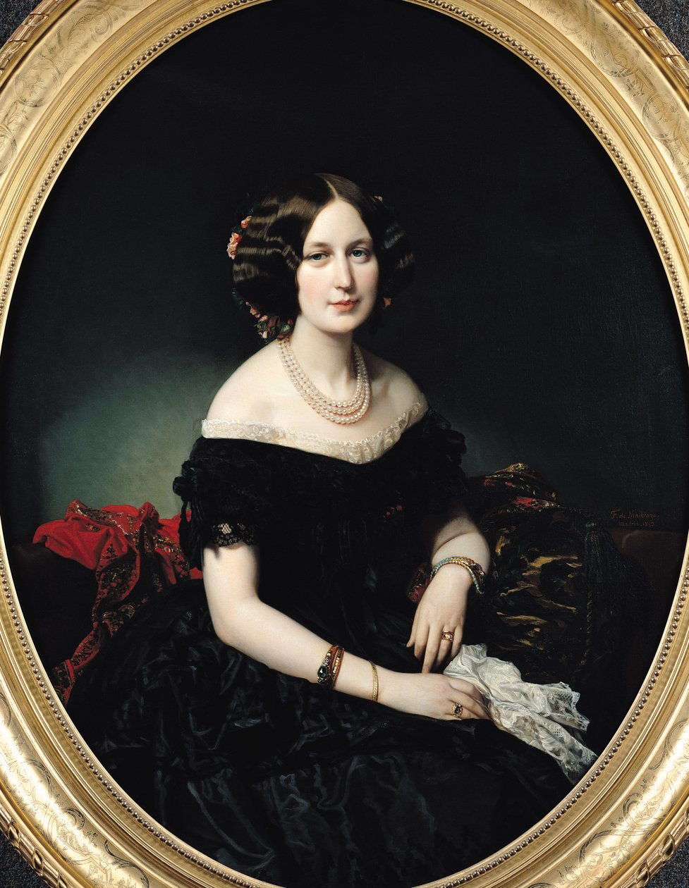 Weisweiller Baronesinin Portresi, 1853 by Federico de Madrazo y Kuntz