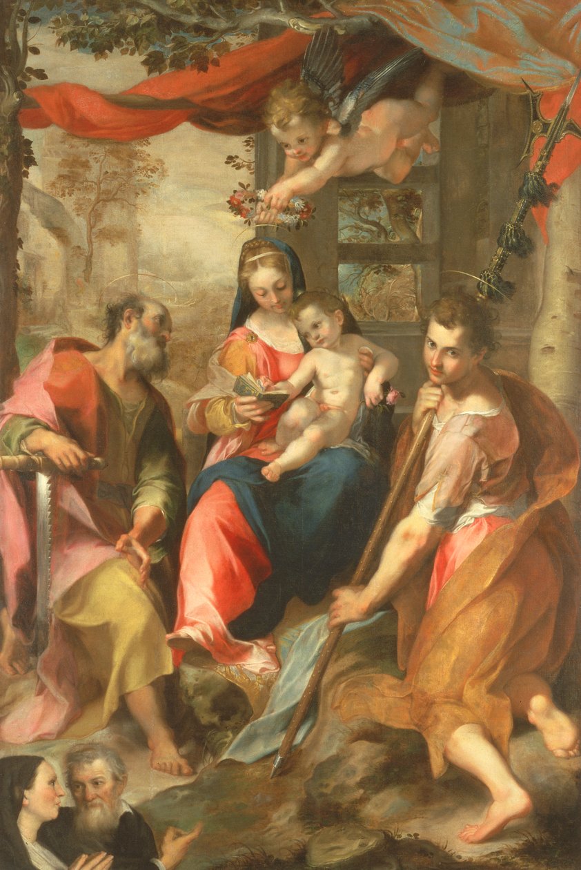 Aziz Simon ile San Simone Madonna by Federico Barocci