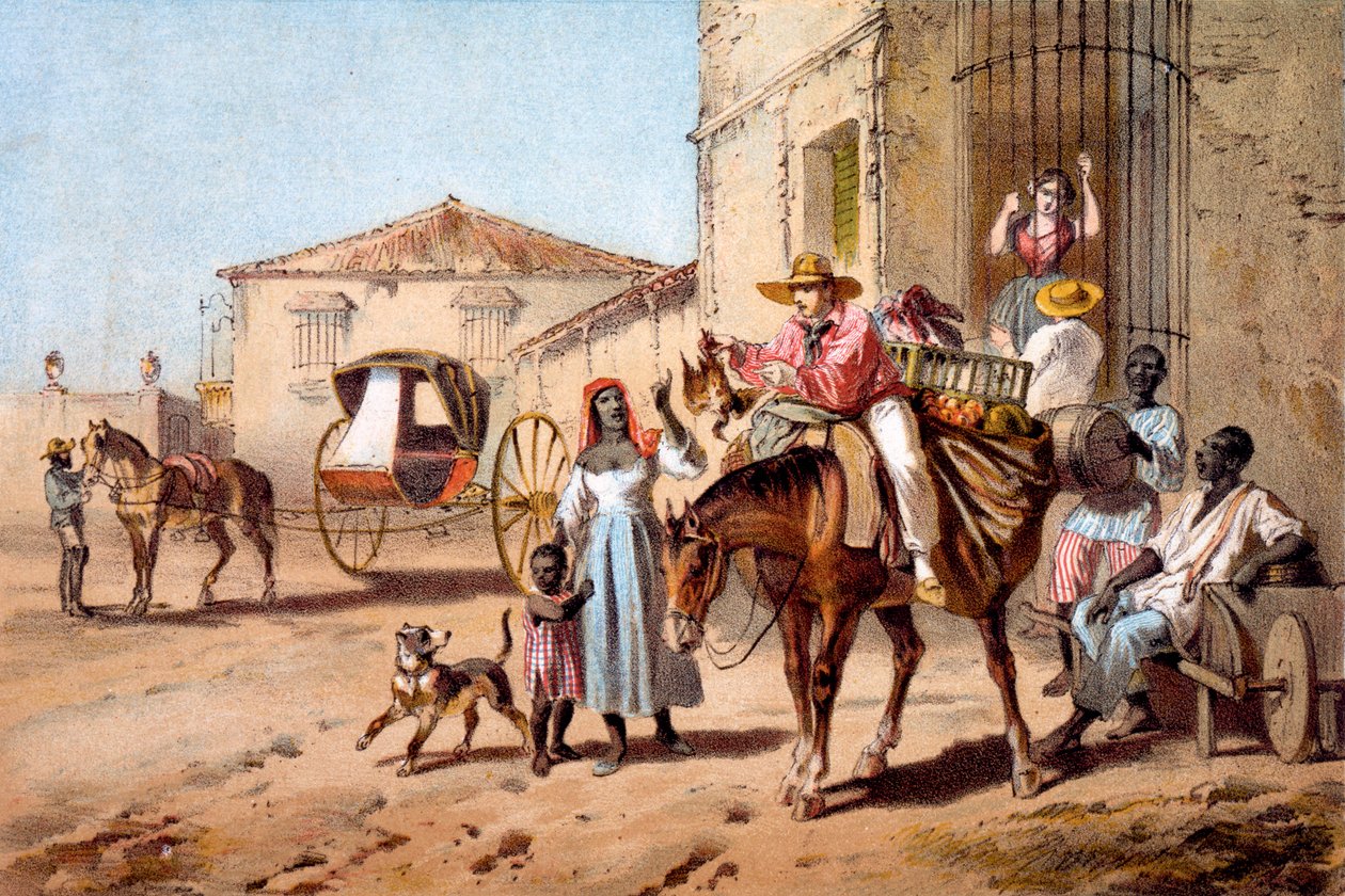 Ev Sahibi, 1840 by Federico Mialhe