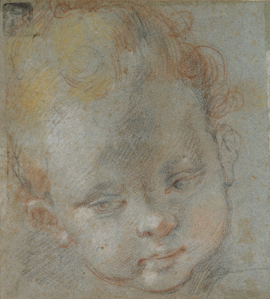 Bir Çocuğun Başı, 16. yüzyılın sonlarında by Federico Barocci