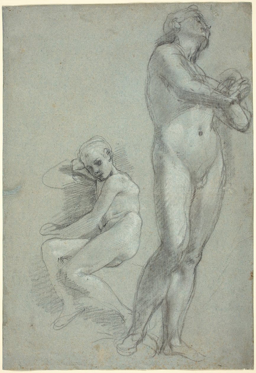İki Çıplak Gençler [rekto] by Federico Barocci