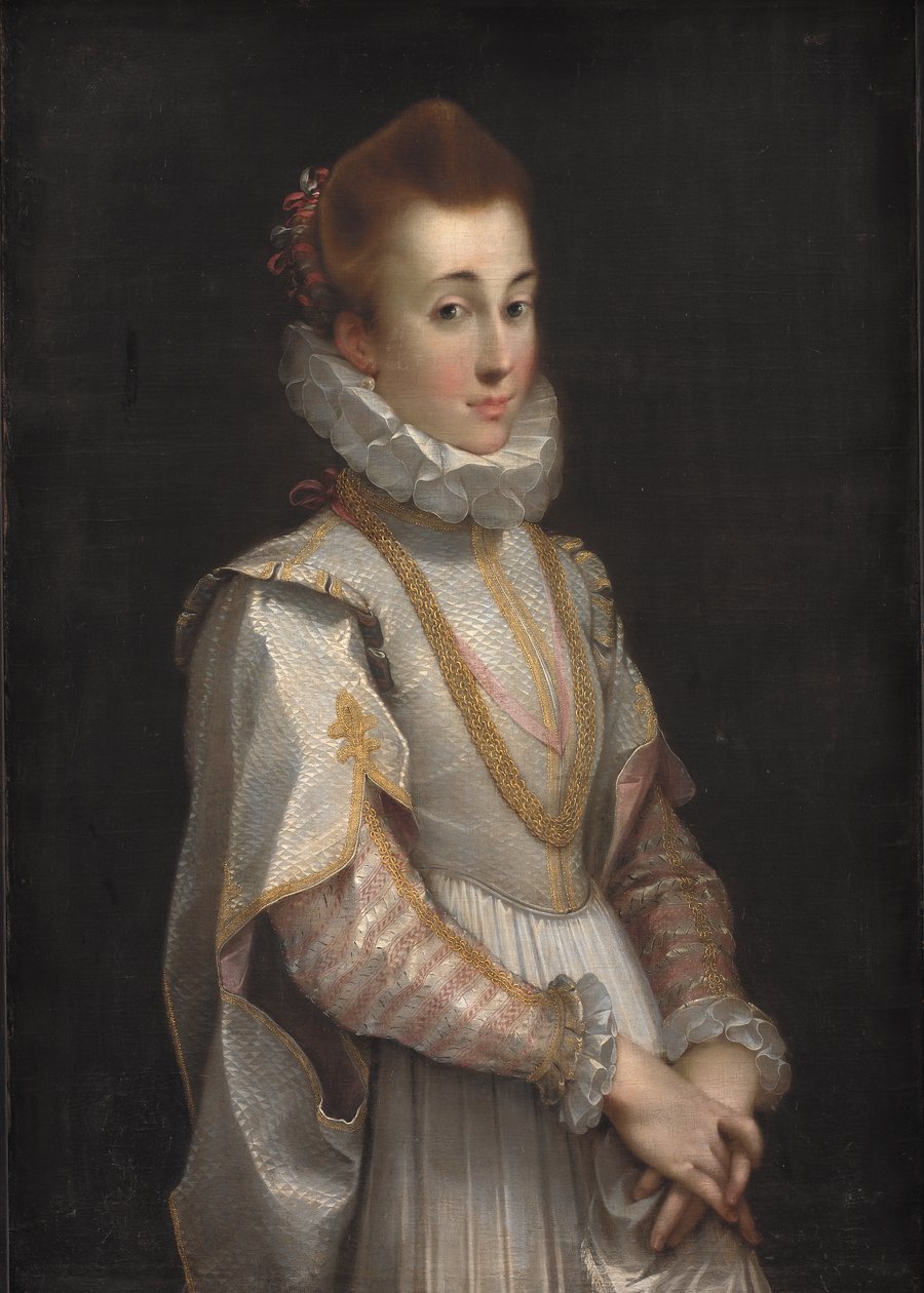 Genç Bir Hanımın Portresi, c.1600 (tuval üzerine yağlı boya) by Federico Fiori Barocci or Baroccio
