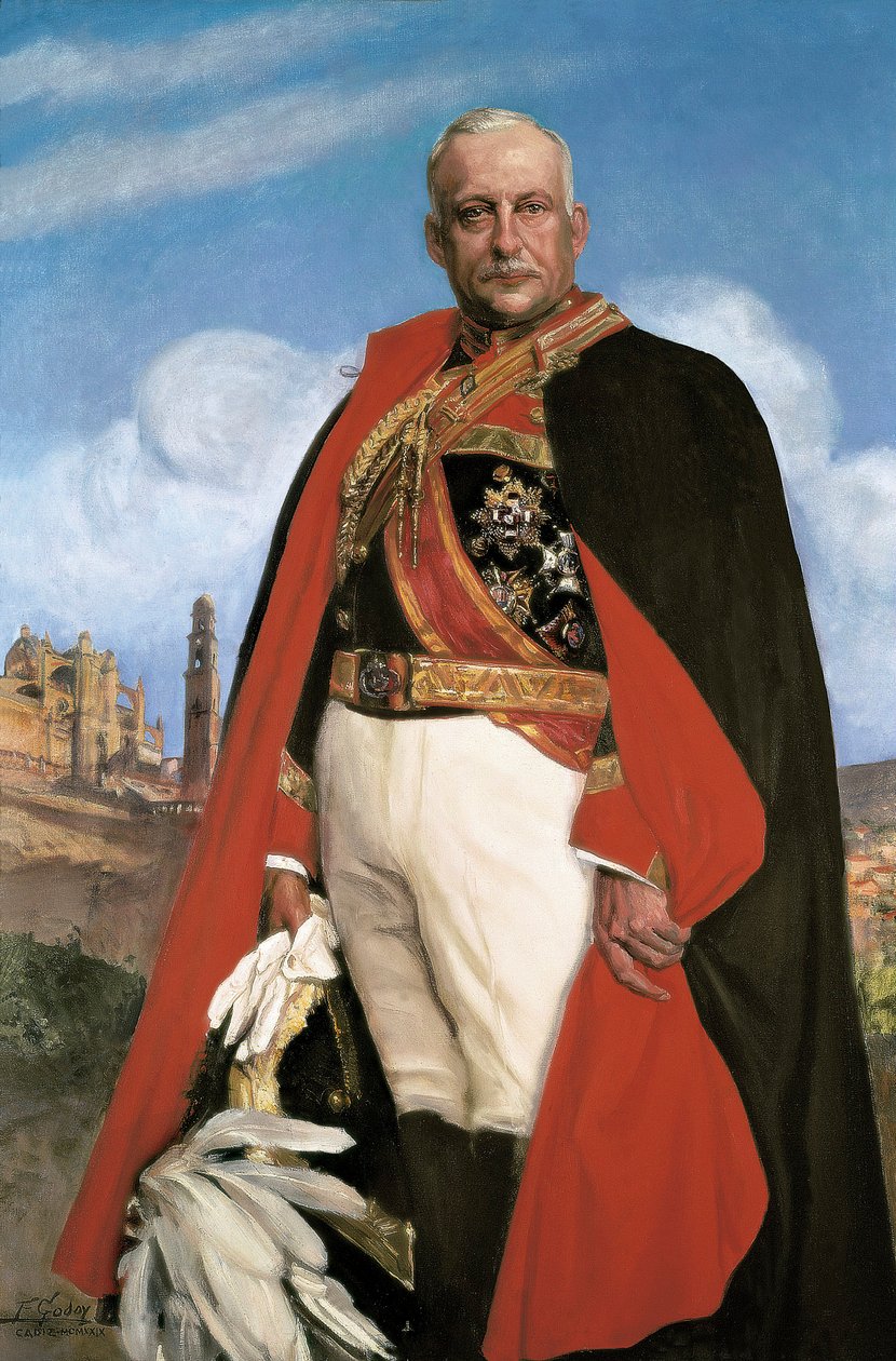 Miguel Primo de Rivera'nın (1870-1930) portresi, İspanyol askeri politikacı ve 1923 ile 1930 arasında diktatör, 20. yüzyıl (tuval üzerine yağlı boya) by Federico Godoy y Castro