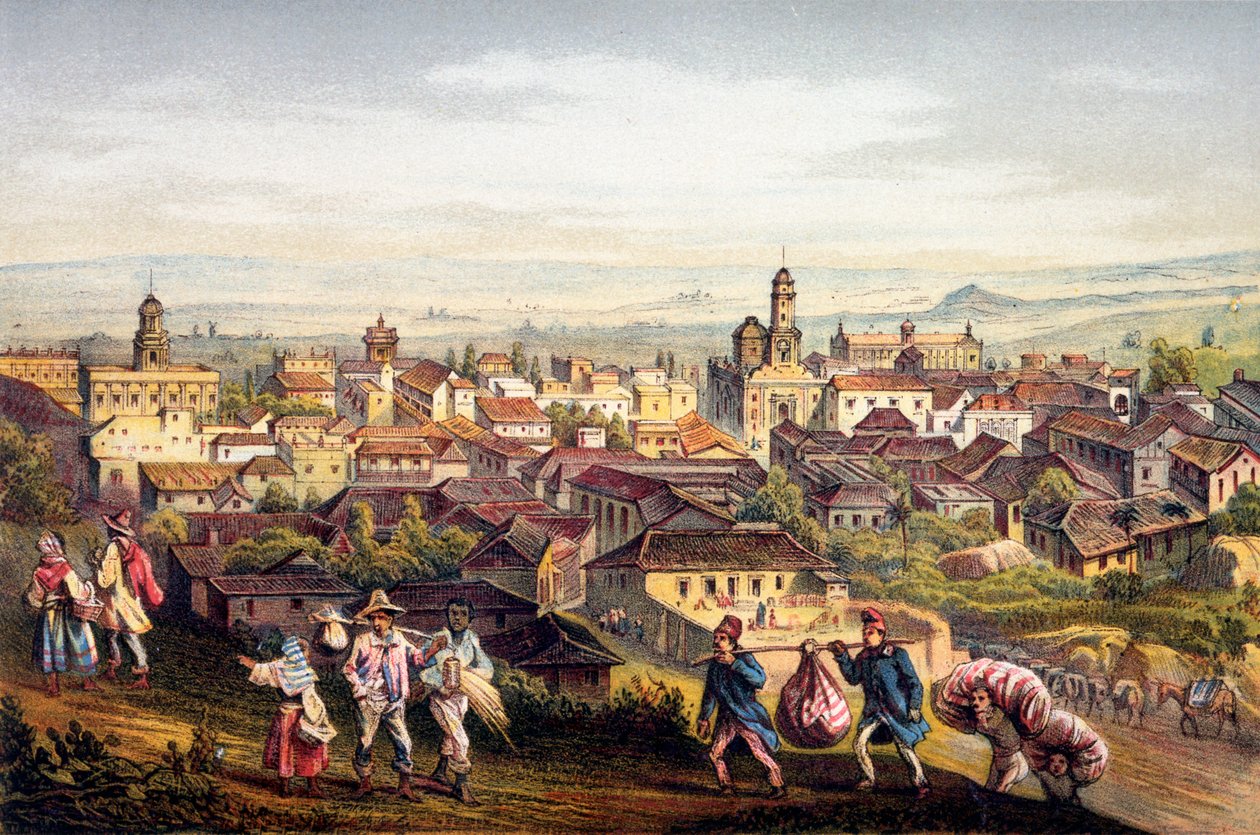 Trinidad, Küba, 1840 by Federico Mialhe