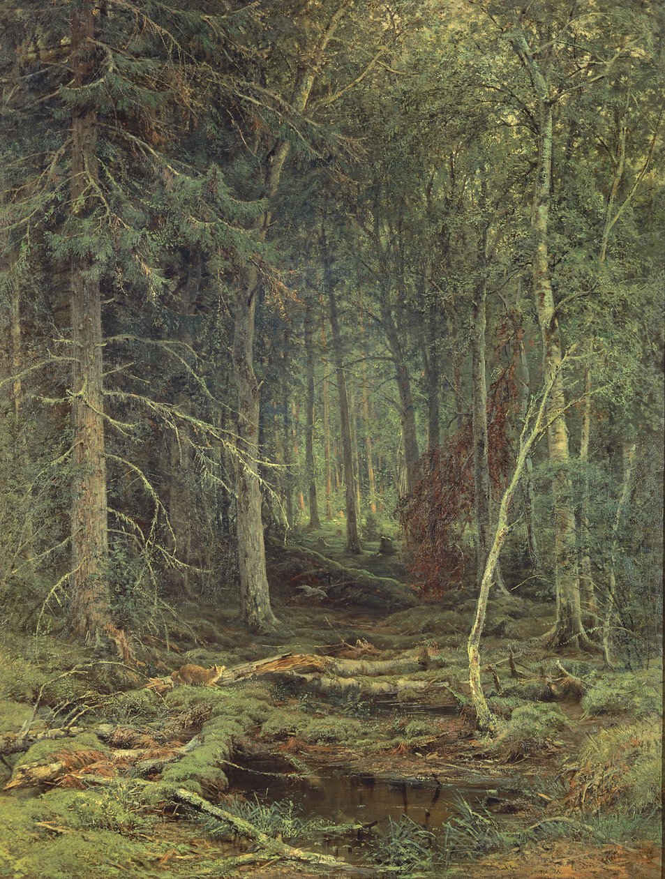Ormandaki Bataklık, Sonbahar, 1872 by Fedor Aleksandrovich Vasiliev