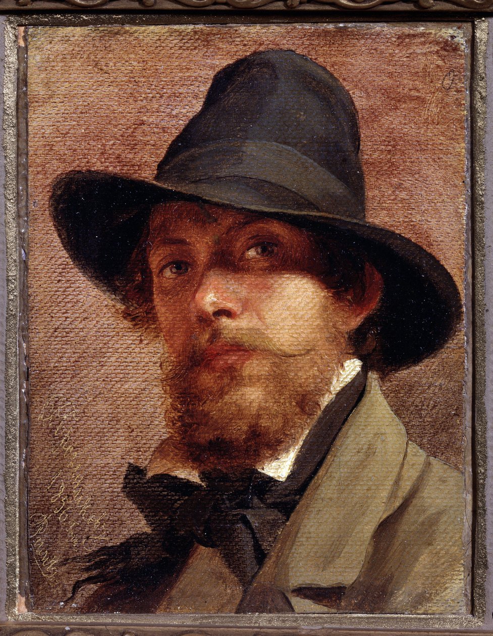 ""Otoportre"" Tablosu Feodor Andreyevich Bronnikov (1827-1902) 1856 Devlet V. Tropinin-Müzesi, Moskova by Fedor Andreevich Bronnikov