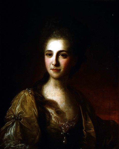 Meçhul Bir Kadının Portresi, 1770 civarı (tuval üzerine yağlı boya) by Fedor Stepanovich Rokotov