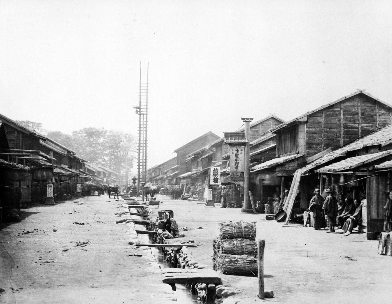 Atsugi, Japonya, c.1867 by Felice Beato