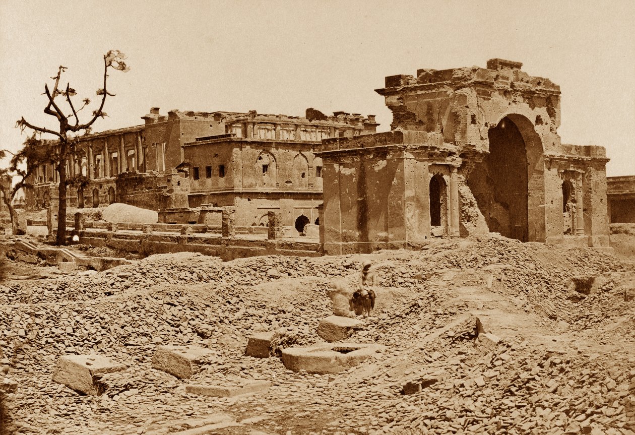 Ağ Geçidi ve Ziyafet Odası, Lucknow by Felice Beato