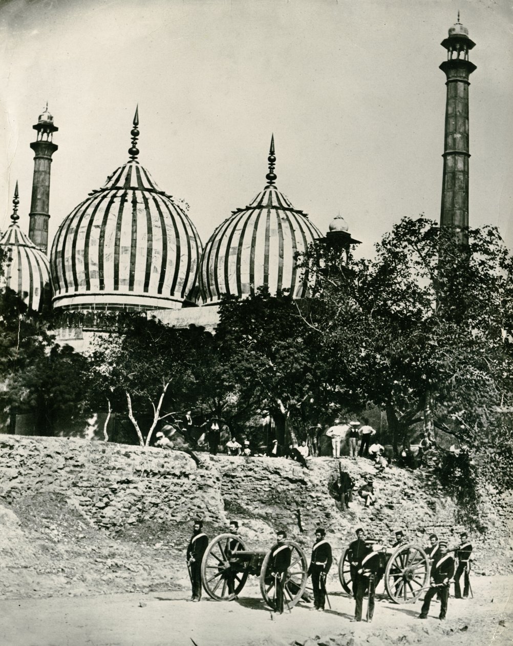 Zinat-ül-mescid, Delhi, 1858 dolayları by Felice Beato