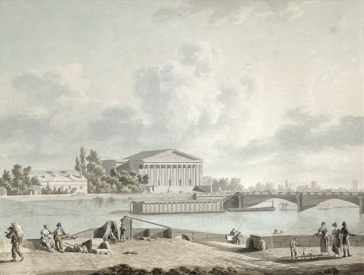 Pont de la Concorde ve Kolordu Mevzuatının Cephesi, c.1809 by Felice Marie Ferdinand Storelli