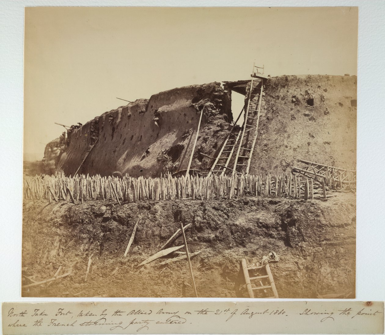 Kuzey Taku Kalesi, 21 Ağustos 1860 (s/b fotoğraf) by Felice Beato