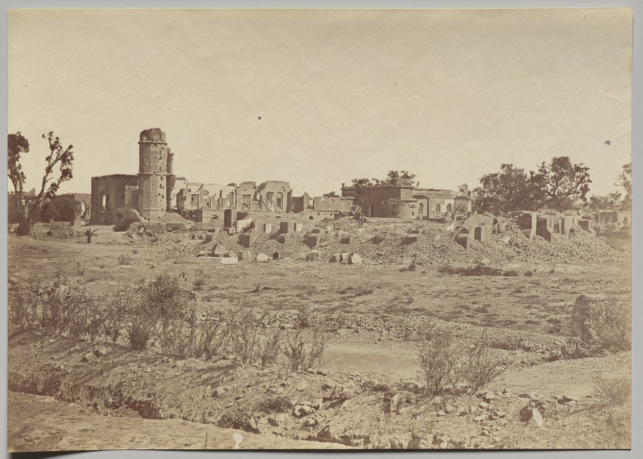 Uzakta Kilise Bahçesi ve İkamet by Felice A. Beato