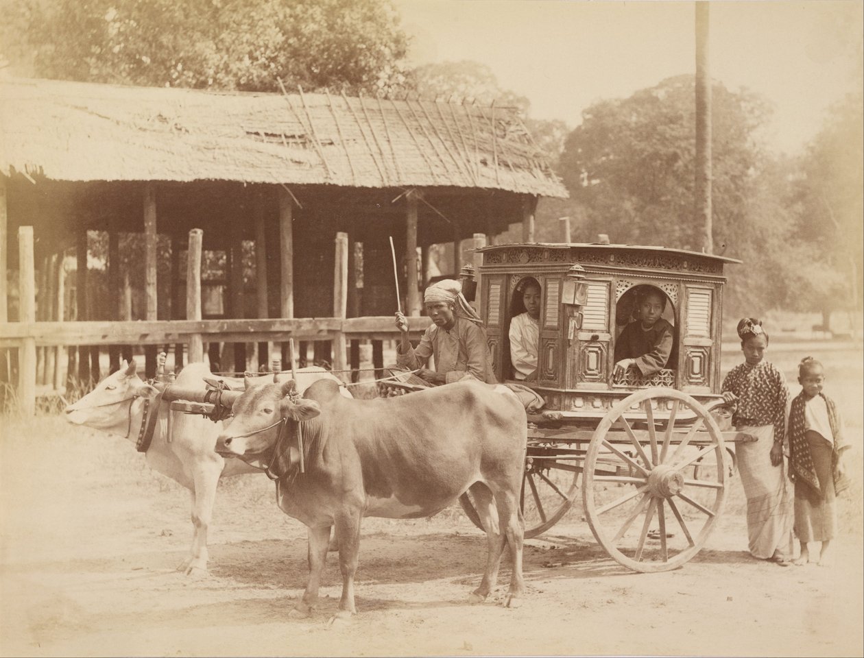 Birmanya Toplu Taşıma by Felice Beato